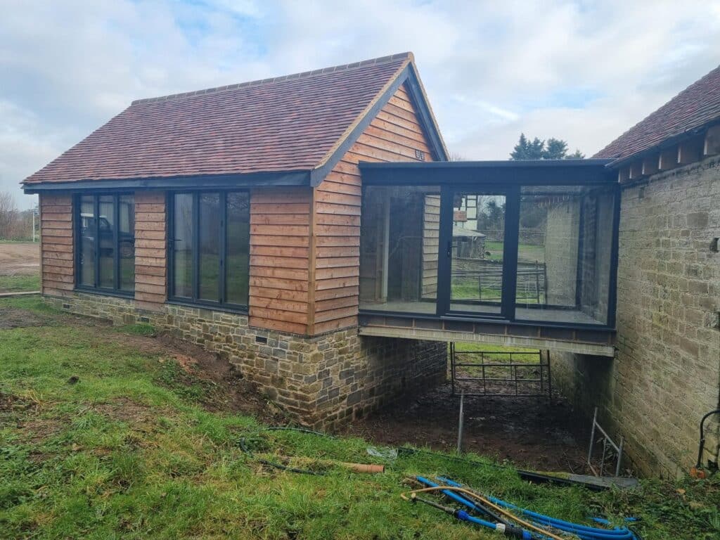 Bespoke Aluminium Door and Window Installation at a Historic Mill in Malvern, Worcestershire