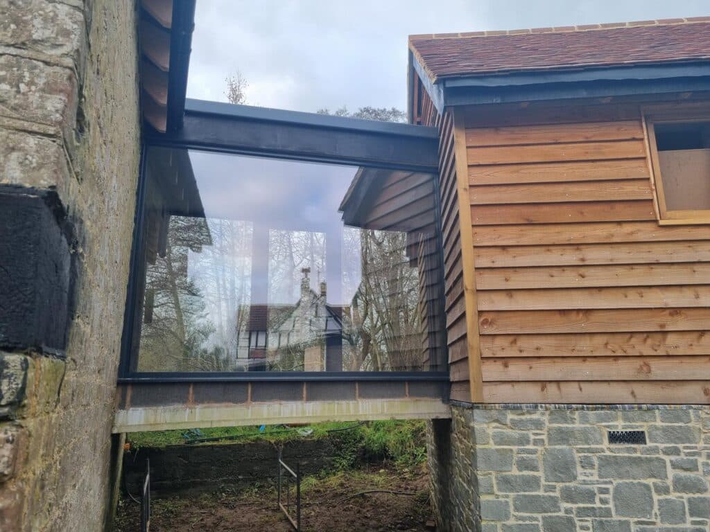 Bespoke Aluminium Door and Window Installation at a Historic Mill in Malvern, Worcestershire